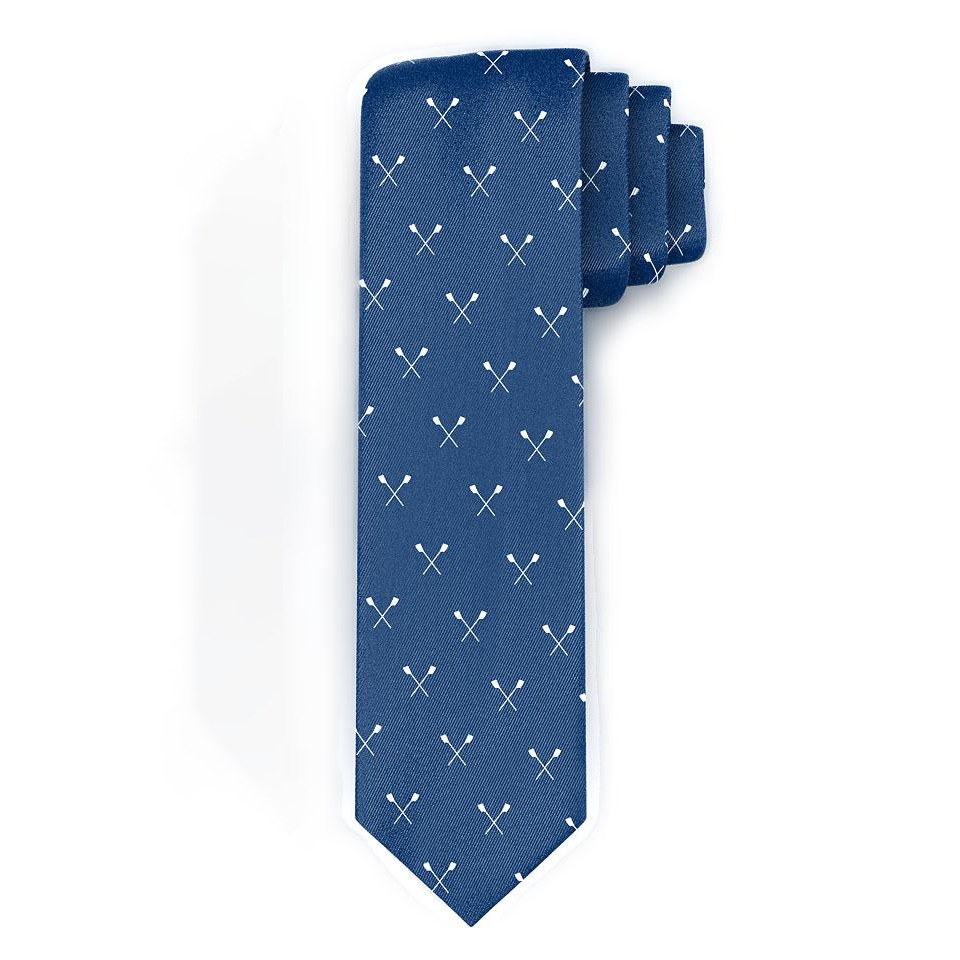 Rowing Silk Tie - Crossed Oars