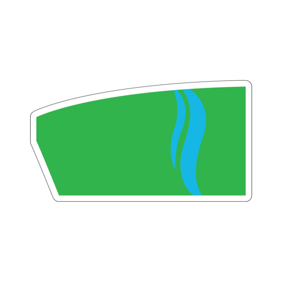 Green Harbor River Rowing Sticker